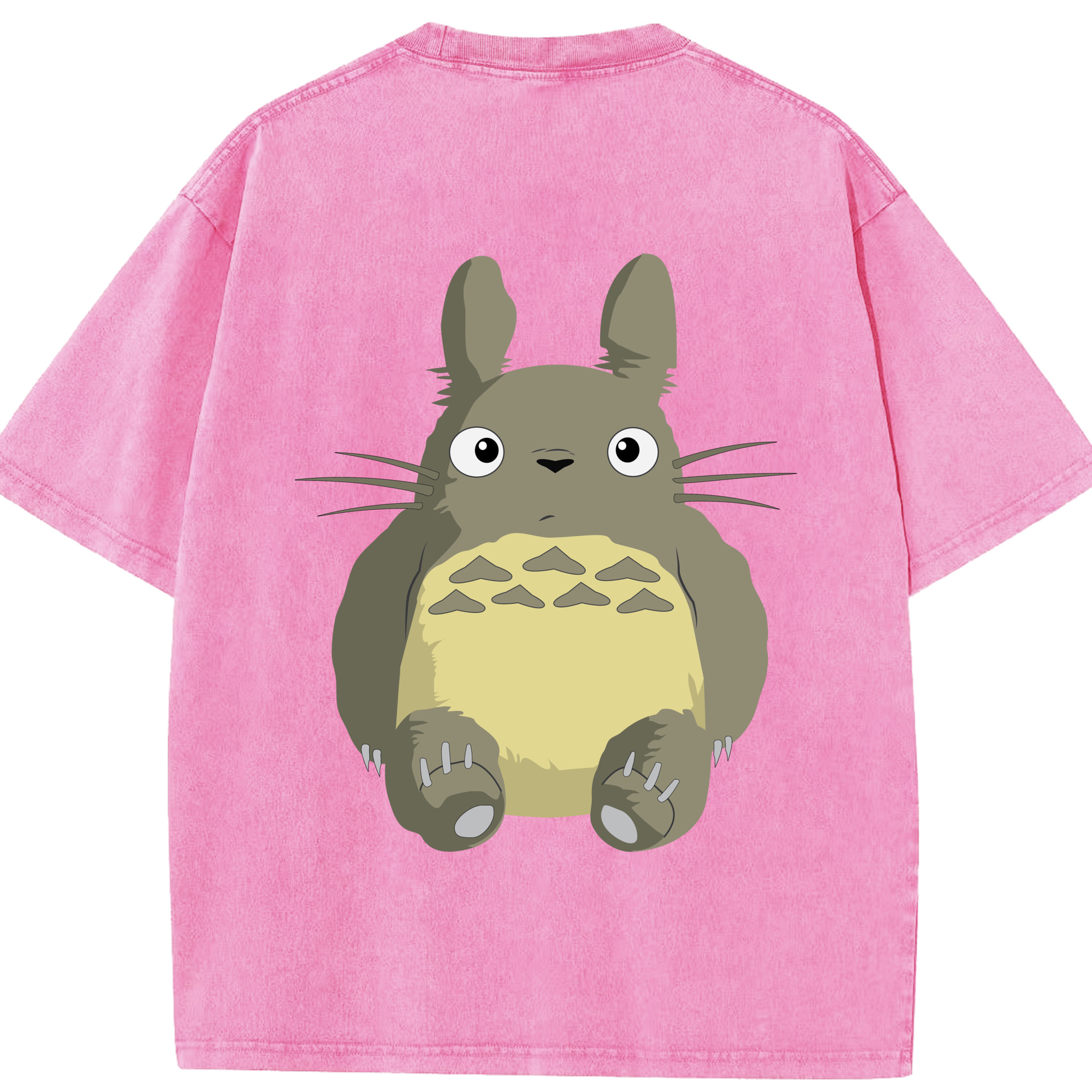 （画像用） となりのトトロ 草壁メイ 草壁サツキ My Neighbor Totoro Satsuki Kusakabe Mei Kusakabe 綿100% ヴィンテージ風 半袖Tシャツ（背面プリント）